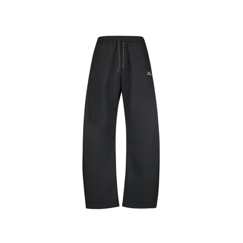 FPA Water-Repellent Outdoor Curved-Leg Pants – Chinese Streetwear Trendy Loose Drawstring Wide-Leg Casual Long Pants for Men