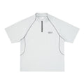 FPA Sorona Quick-Dry Contrast Half-Zip High-Neck Cooling Short-Sleeve T-Shirt for Couples - Summer