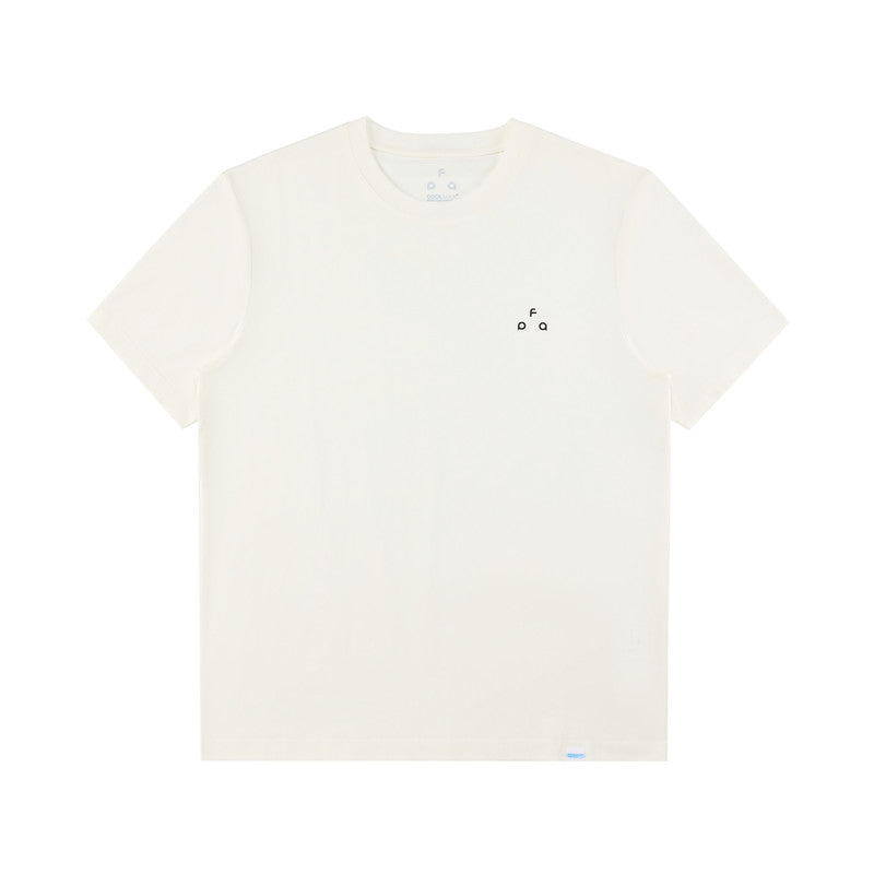 FPA Small Triangle Logo COOLMAX Short Sleeve Summer Casual Premium Basic Logo Couple Round Neck T-Shirt