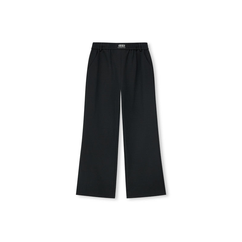 FPA Embroidered Waistband Wide-Leg Flared Sweatpants – Chinese Streetwear Brand, Loose Straight-Leg Drawstring Athletic Casual Pants