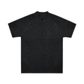 FPA Athletic Seamless Half-Zip Short Sleeve T-Shirt for Summer Outdoor Fitness and Running, Basic Premium Fit Men's Tee