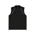 FPA Sports Outdoor Zip-Up Vest - Chinese Streetwear Trendy American Style Summer Fitness Black Sleeveless Tank Top for Men
