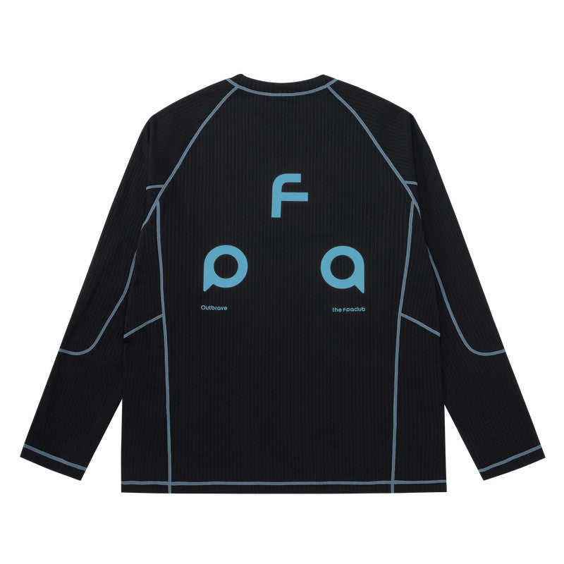 FPA Fleece Moisture-Wicking Anti-Static Long-Sleeve Outdoor Sports Tee - Casual Couple Round Neck T-Shirt