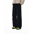 FPA Outdoor Waterproof Zipper Pants Contrast Color Pocket Straight Loose Unisex Windbreaker Sports Casual Pants