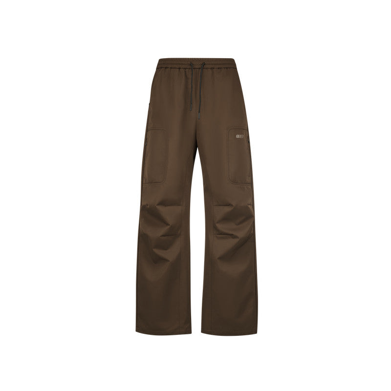 FPA Water-Repellent Zip Pocket Paratrooper Pants – Streetwear Drawstring Loose Fit Unisex Casual Pants