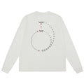 FPA Moisture-Wicking Long-Sleeve Sports Tee for Spring Outdoor Breathable Crew Neck Printed Casual Black White T-Shirt