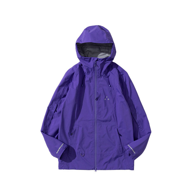 FPA Waterproof Fully Taped Seam Hiking Jacket for Outdoor Sports, Windproof, Hooded, Long Sleeve