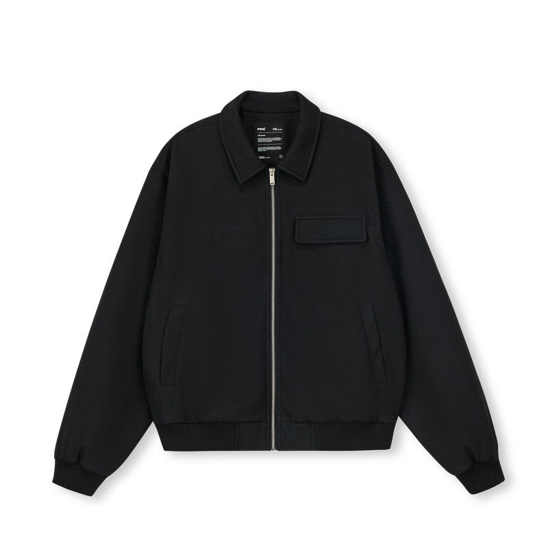 FPA Textured Sports Jacket - American Retro Streetwear Unisex Loose Short Fall Motorcycle Jacket