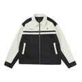 FPA Short Embroidered Letter Leather Jacket Autumn Streetwear Trendy Turn-Down Collar Motorcycle Couple Jacket for Men