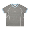 FPA Slim-Fit Contrast Stripe Short-Sleeve T-Shirt 2026 New Sporty Casual Crew Neck Summer Top for Women