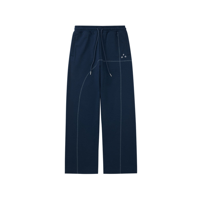 FPA Warm Fleece Casual Jogger Pants for Couples – Versatile Straight-Leg Sweatpants for Spring and Autumn