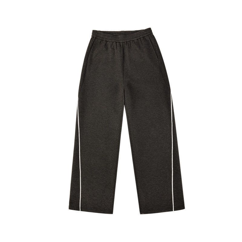 FPA Light Fleece Double-Sided Space Cotton Sweatpants - Autumn Loose Straight-Leg Unisex Casual Long Pants for Men
