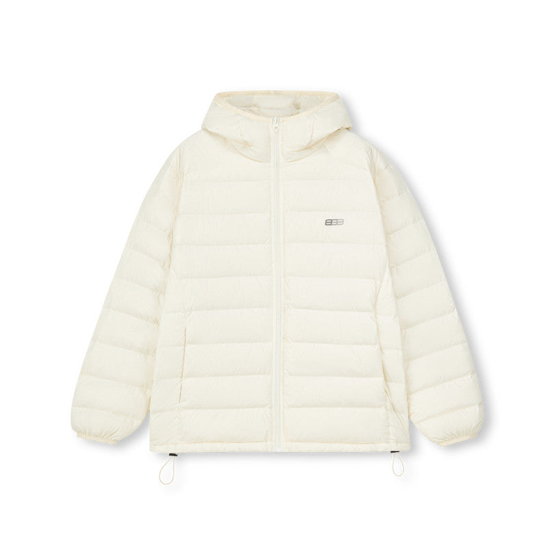 FPA 90% White Duck Down Packable Lightweight Hooded Down Jacket - Chinese Streetwear, Loose Fit