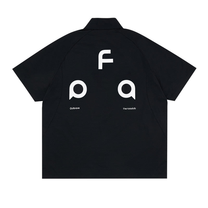 FPA Quick-Dry Cooling UPF50+ Sun Protection Short Sleeve Summer Half-Zip Half-Turtleneck Couple's National Trend Sports T-Shirt
