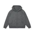 FPA Merino Wool Anti-Pilling Zip-Up Hooded Cardigan Sweater Retro Athletic Casual Knit Jacket