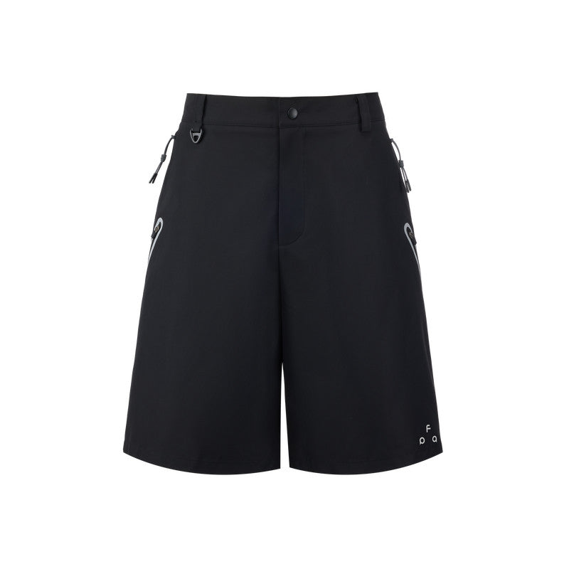 FPA 3M Reflective Zipper Bermuda Shorts – Chinese Streetwear Loose Straight-Leg Summer Athletic Casual Shorts for Men