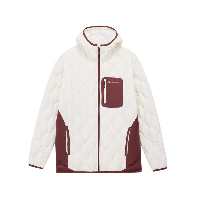 FPA Gourd Pattern Color-Block Down Jacket 2026 New Design High-End Warm Hooded Down Coat for Men