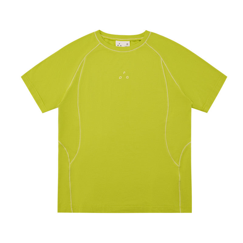 FPA Sports Contrast Color Shrimp Short Sleeve T-Shirt, Crew Neck, Moisture-Wicking, Quick-Dry, Premium Fitness Outdoor Breathable Summer Tee for Men