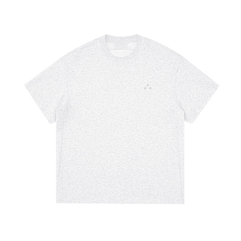 FPA Double-Layer Air Layer Anti-Pilling Cool-Touch Special Yarn Logo Short Sleeve Unisex Loose Summer T-Shirt