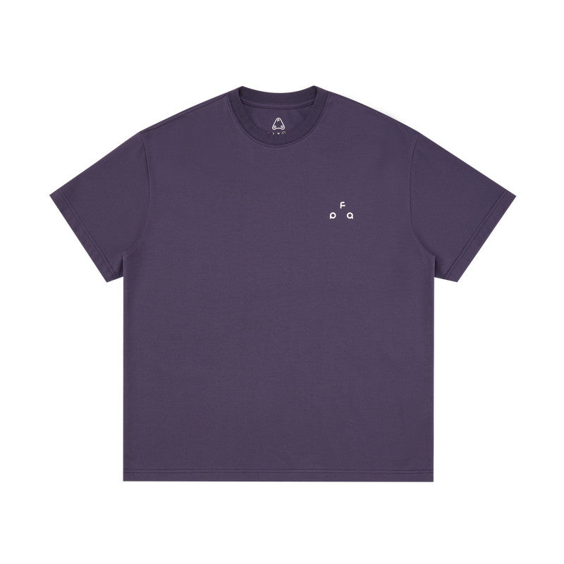 FPA Cool-Touch Anti-Dust Mite Sports Short-Sleeve T-Shirt, Chinese Streetwear Loose Round Neck Logo Casual Minimalist Half Sleeve Tee