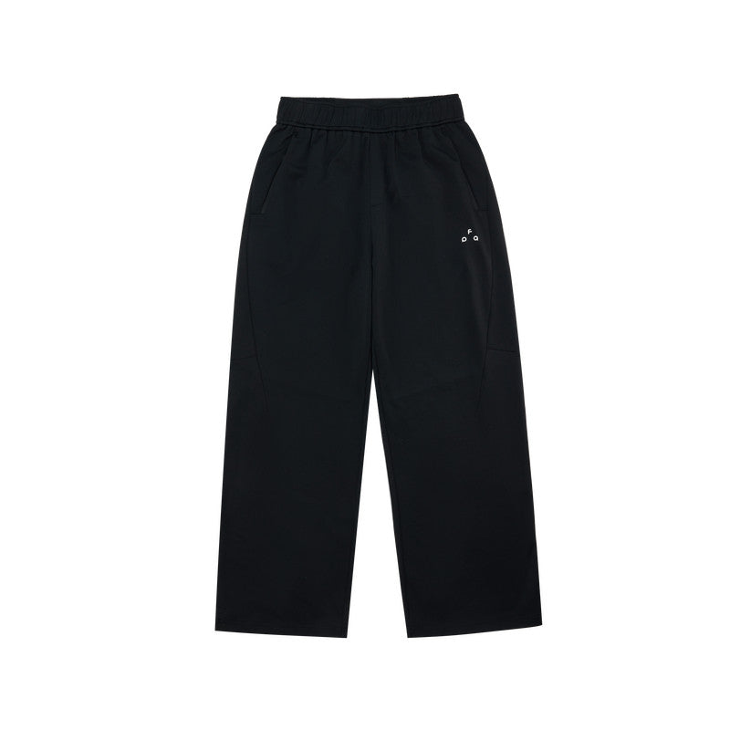 FPA Men's Lightweight Textured Knit Jogger Pants for Outdoor Running, Spring Loose Fit Casual Black Sweatpants