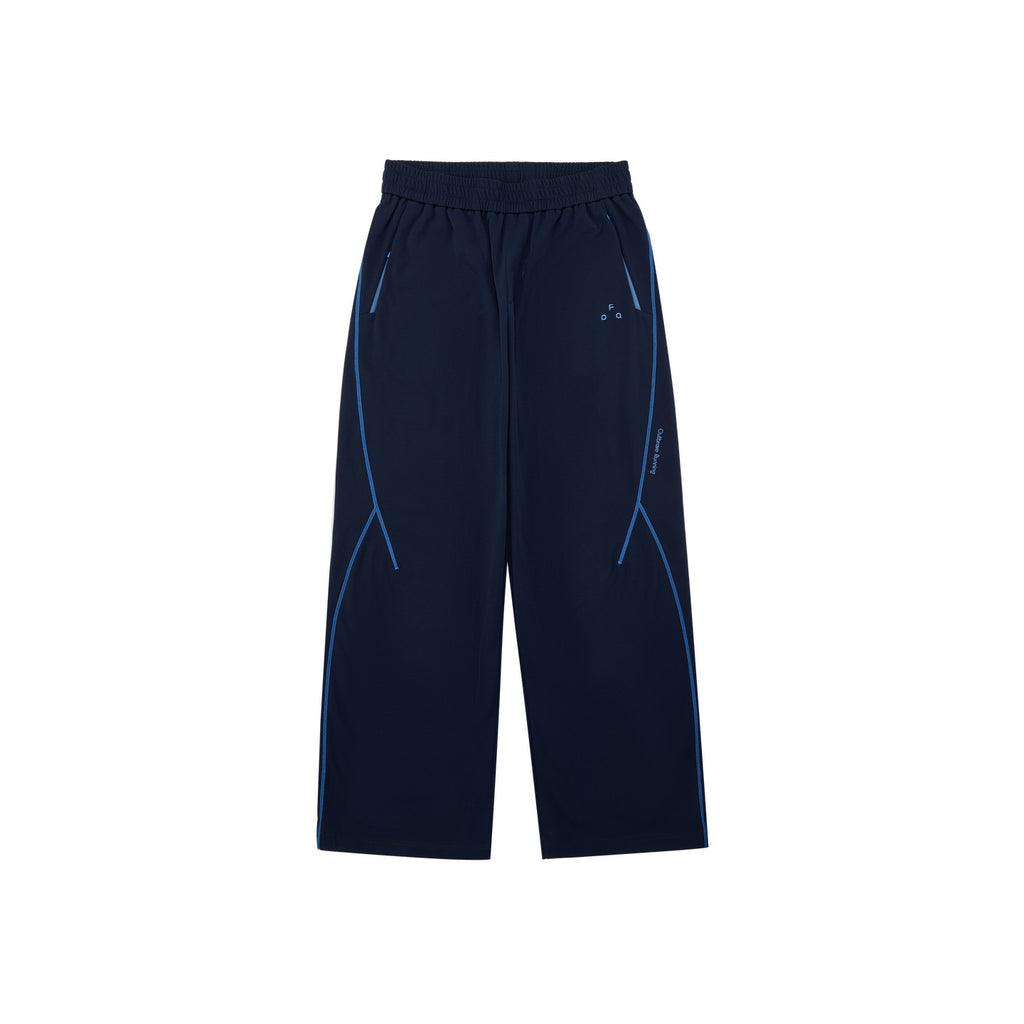 FPA Outdoor Sports Contrast Color Textured Plaid Straight-Leg Casual Pants for Couples, Relaxed Fit