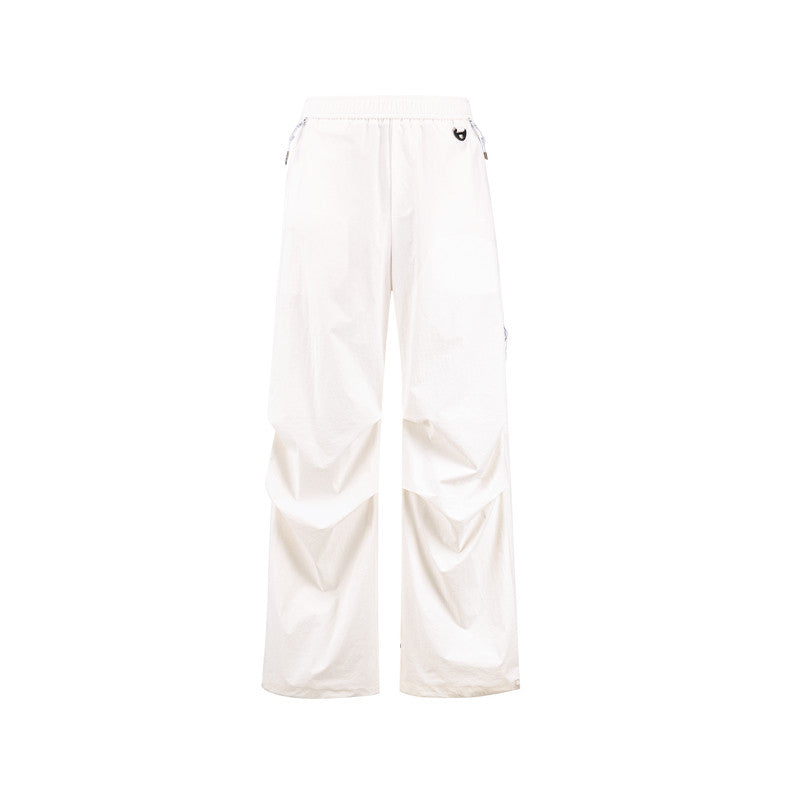 FPA Lightweight Windproof Water-Resistant Zip Pants for Outdoor Autumn Sports Loose Paratrooper Pants