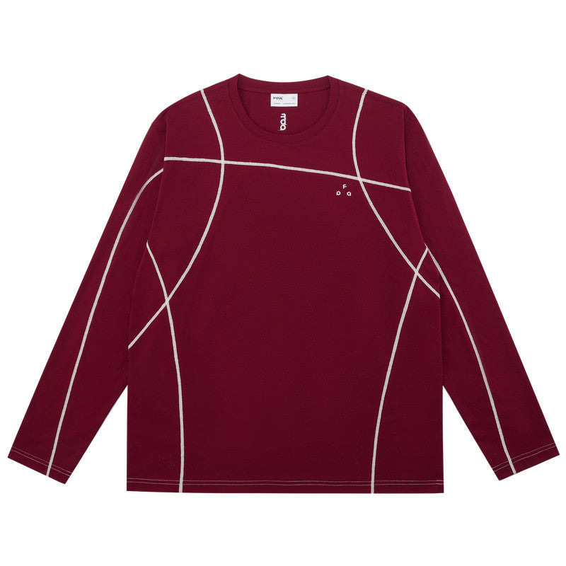 FPA Cool-Touch Quick-Dry 7A Antibacterial Dopamine Long-Sleeve Tee for Outdoor Sports, Minimalist Design, Round Neck, Spring Men's T-Shirt
