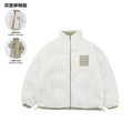 FPA Reversible Sherpa-Lined Corduroy Cotton Jacket Winter Thick Warm Chinese Streetwear Couple Style Cotton Coat for Men