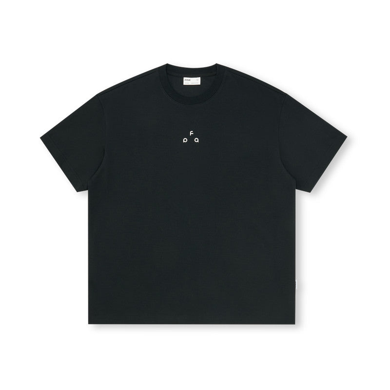 FPA Sports 7A Antibacterial Quick-Dry Cooling Short Sleeve T-Shirt - Chinese Street Style Summer Loose Round Neck Couple Casual Black Tee