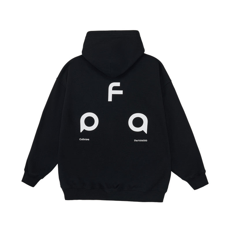 FPA Warm Fleece Hooded Sweatshirt - Chinese Streetwear Trend, Heavyweight, Spring/Fall, Unisex Couple Hoodie