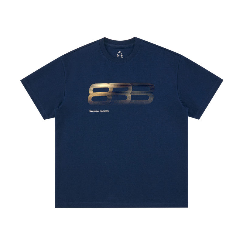 FPA Cool-Touch Long-Staple Cotton Gradient Logo T-Shirt – Summer Heavyweight Loose Fit Unisex Streetwear Tee