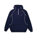 FPA Thermal Hooded Half-Zip Sweatshirt with Contrast Color - Chinese Streetwear Loose Fit Heavyweight Couple Hoodie