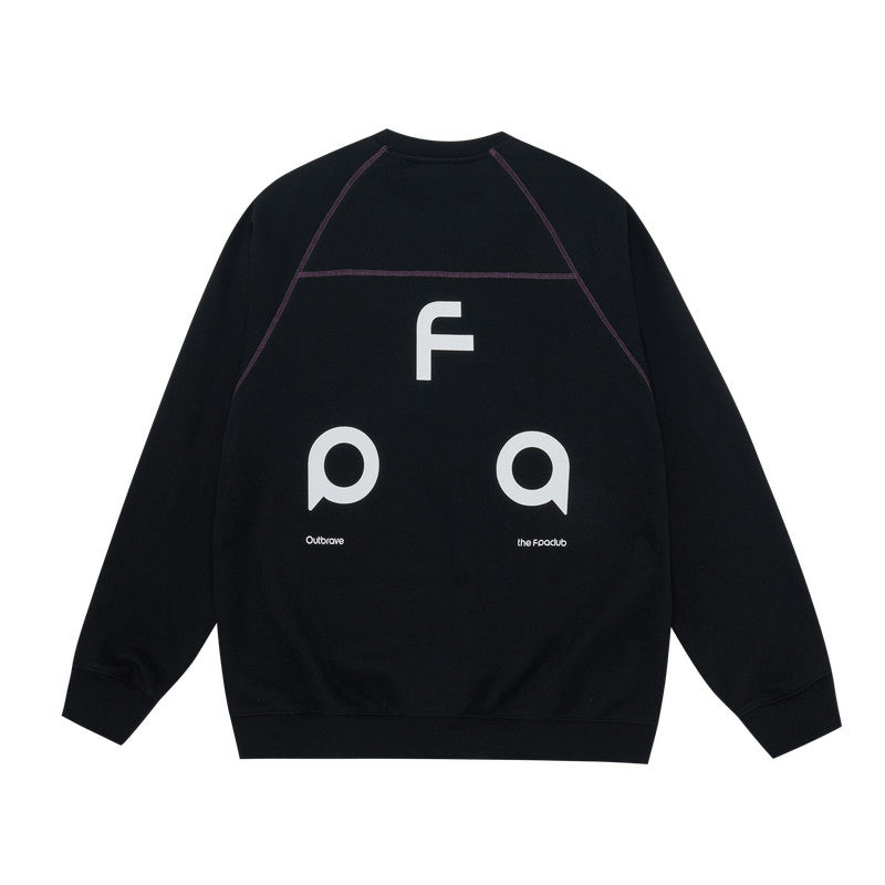 FPA Warm Fleece Crew Neck Sweatshirt – Spring/Autumn Heavyweight Couple's Casual Pullover Top for Men