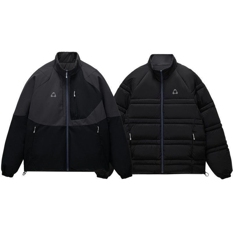 FPA Reversible Stitched Down Jacket Winter Windproof Waterproof Warm Premium Sports Down Coat for Men