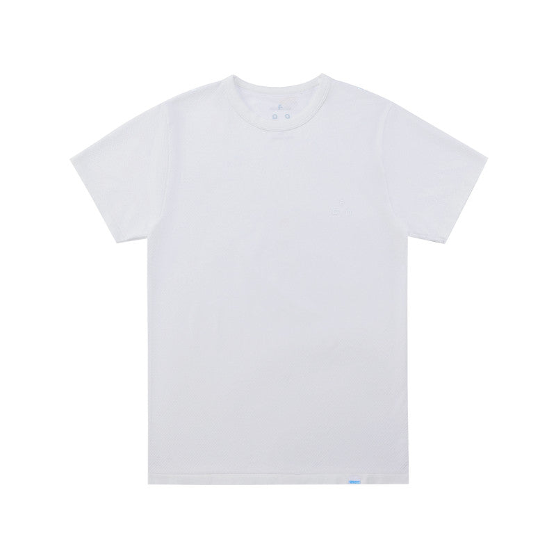 FPA COOLMAX Seamless Knit Athletic Texture Short Sleeve T-Shirt for Men - Summer Casual Outdoor Cool Touch Quick-Dry Breathable Tee
