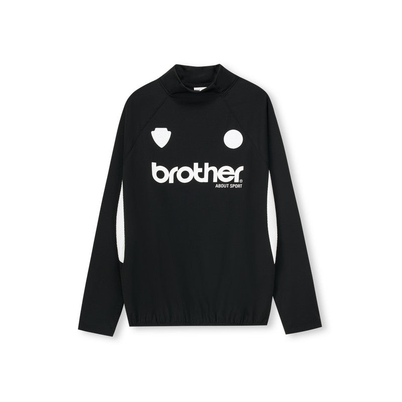 FPA Moisture-Wicking Paneled Long Sleeve – Chinese Streetwear Loose-Fit Unisex Semi-Turtleneck Black T-Shirt