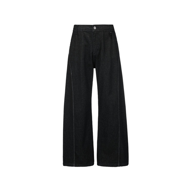 FPA Outdoor Raw Denim Straight-Leg Jeans – Chinese Streetwear Trend, Relaxed Straight-Leg Casual Denim