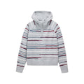 FPA Color-Block Half-Zip Pullover Persian Curl Knit Sweater - Casual Striped Hooded Knit Top for Couples, Autumn
