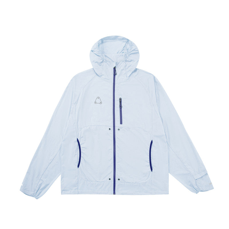 FPA Breathable Lightweight Cool-Touch Sun Protection Shirt UPF50+ Skin Jacket, Chinese Trend Long-Sleeve Loose Casual Sunscreen Top