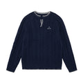 FPA Henry Neck Casual Pullover Sweater – Retro V-Neck Design, Premium Knit Couple Sweater for Spring & Autumn