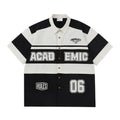 FPA Detachable Racing Short-Sleeve Shirt 2023 New Design Trendy Chinese Streetwear Loose Retro Shirt for Men