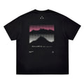 FPA COOLMAX Mountain Wave Gradient Short Sleeve T-Shirt - Summer Cool & Quick-Dry Breathable Crew Neck Unisex Tee