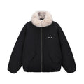 FPA Eco-Friendly Mink Fur Collar Stand Collar Green Parka Down Jacket Winter Warm Couple Down Coat