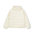 FPA 90% White Duck Down Houndstooth Lightweight Hooded Down Jacket - Loose Fit, Youth Style, Autumn/Winter