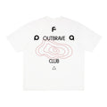 FPA Cool-Touch Quick-Dry 7A Antibacterial Anti-Mite Half-Sleeve T-Shirt, Chinese Streetwear Loose Summer Heavyweight Couple White Short Sleeve