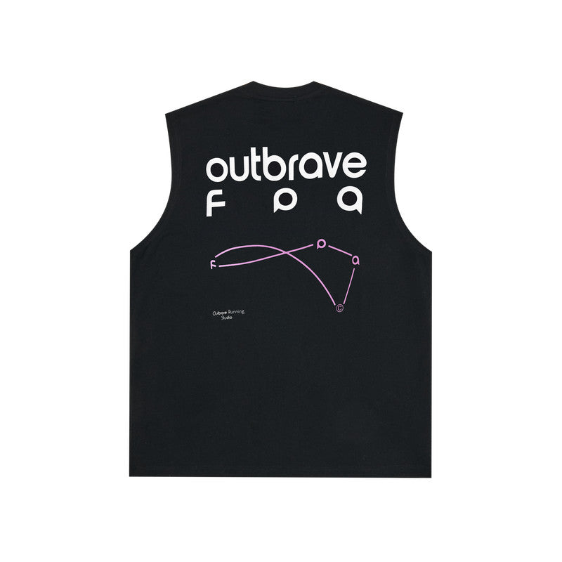 FPA Quick-Dry 7A Antibacterial Sleeveless Sports Vest - American Retro Streetwear Loose Basketball Gym Tank Top