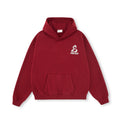 FPA Snake Year Limited Edition Graffiti Typography Hoodie – Chinese New Year Festive Wine Red, Loose Fit, Unisex