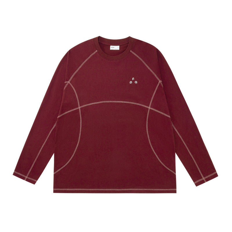 FPA Quick-Dry Sports Outdoor Long Sleeve T-Shirt, Spring/Autumn, Chinese Trend Design, Loose Round Neck, Couple Style