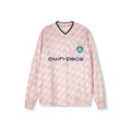 FPA Diamond Pattern Football Contrast Long Sleeve 2026 New Style Trendy Loose Fit Soccer Jersey T-Shirt